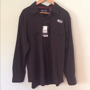 Chaps mens pioneer shirt size Large. NWT.